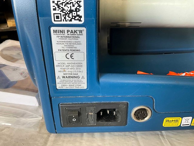 Fp international mini pak’r air cushion machine verpakkingsmachine - afbeelding 5 van  6