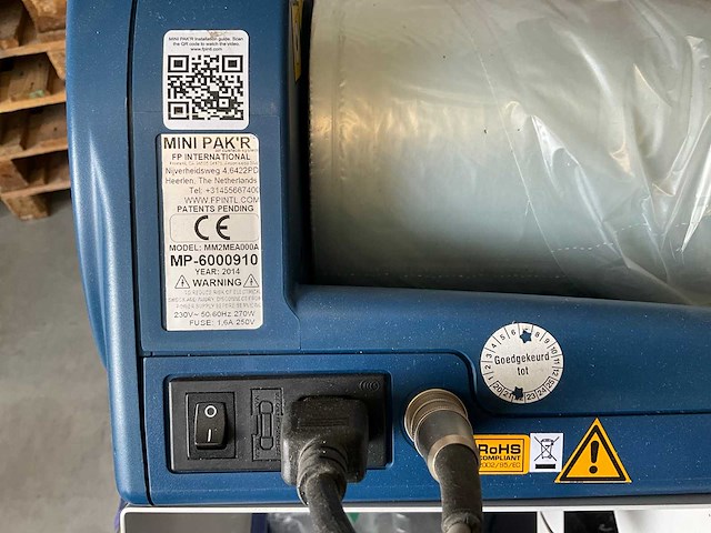 Fp international mini pak’r air cushion machine verpakkingsmachine - afbeelding 6 van  7