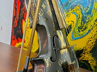Fp pop art - louis vuitton violon luxury grey dark metalic 60cm édition limited 2/10 - afbeelding 3 van  12