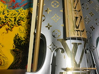 Fp pop art - louis vuitton violon luxury grey dark metalic 60cm édition limited 2/10 - afbeelding 10 van  12