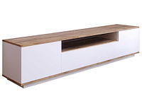 Fr7 tv-meubel | 100% melamine | atlantic pine, wit - afbeelding 1 van  7