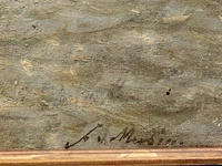 François etienne musin (1820-1888), view of a port, oil on mahogany 31 x 58 cm. (12.19 x 22.82 in.), frame: 50 x 77 cm. (19.67 x 30.30 in.) - afbeelding 4 van  6