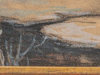 François joseph damien (1879-1973), knights travelling through the snow, pastel and charcoal 50 x 68 cm. (19.67 x 26.76 in.), frame: 64 x 81 cm. (25.19 x 31.89 in.) - afbeelding 4 van  6