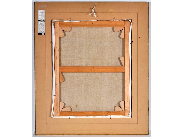 Françoise fabry - le village - olie op doek - 50x40 cm - afbeelding 6 van  6