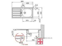 Franke - esn614nova - spoelbak - afbeelding 6 van  7