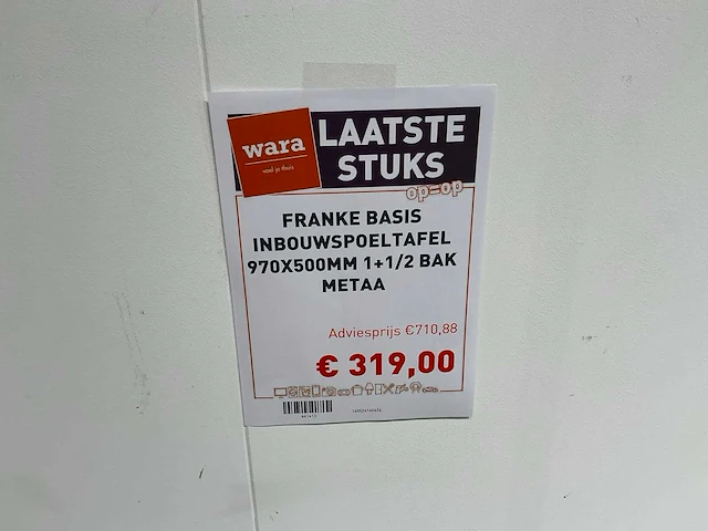 Franke dubbele spoelbak - afbeelding 7 van  7