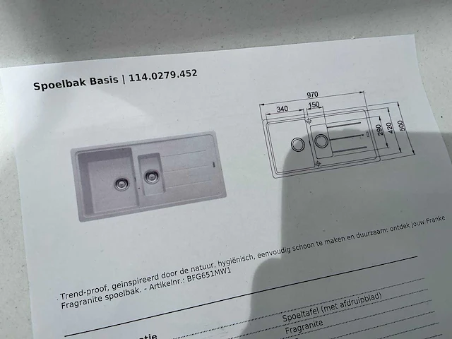 Franke dubbele spoelbak - afbeelding 4 van  7