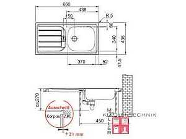 Franke esn614 nova - afbeelding 4 van  4