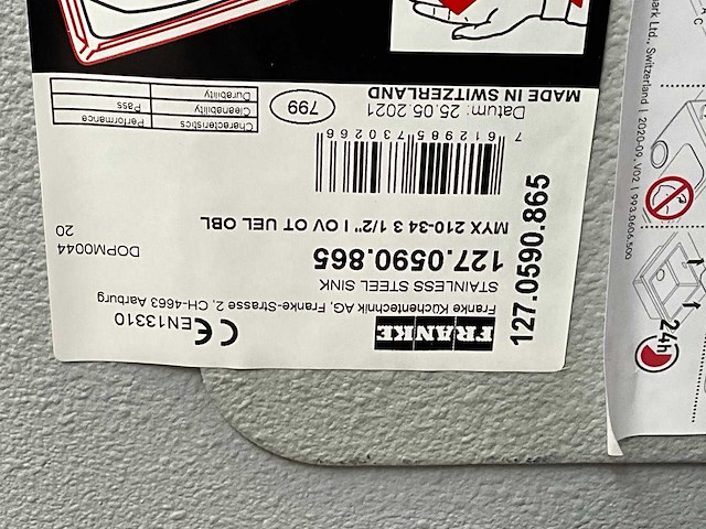 Franke mythos myx 210-34 rvs spoelbak - afbeelding 4 van  6