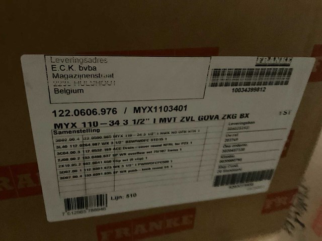 Franke myx1103401 wastafel (2x) - afbeelding 2 van  3