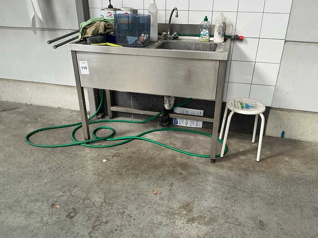 Franke rvs spoeltafel - afbeelding 1 van  3
