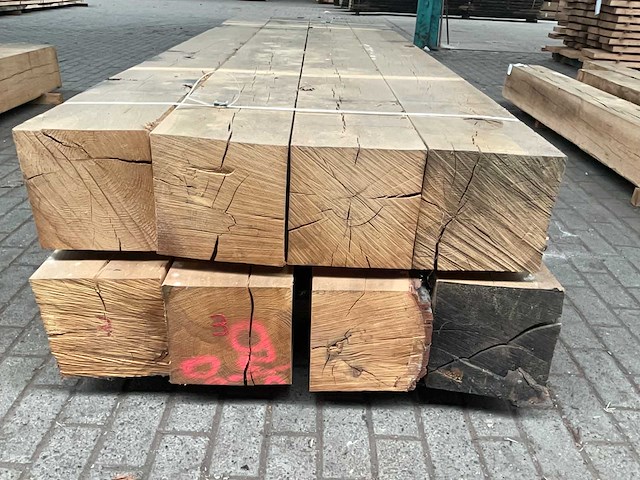 Frans eiken balken 250x250 mm (8x) - afbeelding 5 van  5