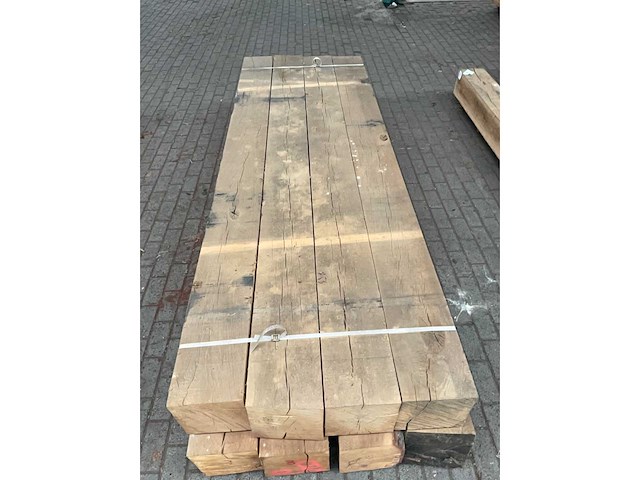 Frans eiken balken 250x250 mm (8x) - afbeelding 3 van  5