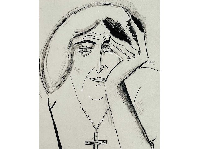 Frans masereel - origineel - ingelijst - afbeelding 1 van  13