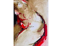 Franscz witte - naakt - olieverfkrijt op papier - afbeelding 6 van  7