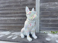 Franse bulldogs met bril h60cm white splash - afbeelding 2 van  2