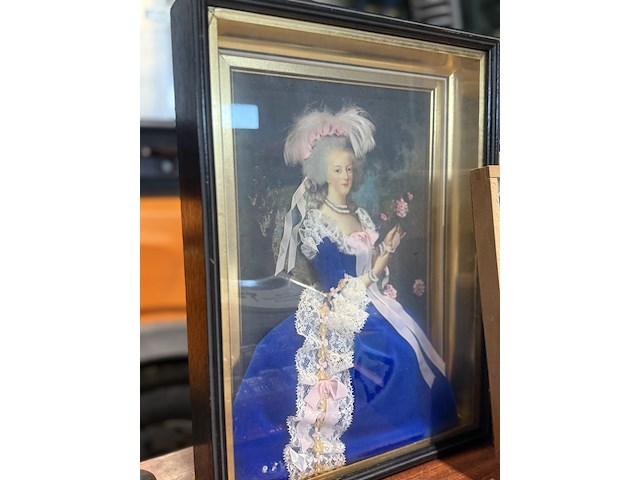 Franse diorama kader marie antoinette - afbeelding 1 van  1