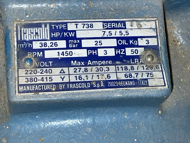 Frascold compressor voor koeldoeleinden - afbeelding 3 van  3