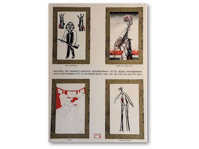 Fred bervoets - 4 x gesigneerd - afbeelding 1 van  1
