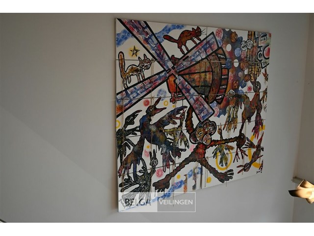 Fredcot schilderij in 10 panelen - afbeelding 1 van  2