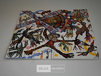 Fredcot schilderij in 10 panelen - afbeelding 2 van  2