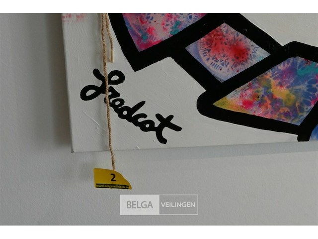 Fredcot schilderij in 10 panelen - afbeelding 3 van  3