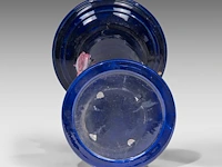 Frédéric thurner (1865-1925), polychrome decorated jardinière on stand, total h 111,5 cm 111.5 cm. (43.89 in.) - afbeelding 5 van  9