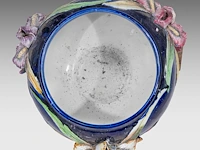 Frédéric thurner (1865-1925), polychrome decorated jardinière on stand, total h 111,5 cm 111.5 cm. (43.89 in.) - afbeelding 8 van  9