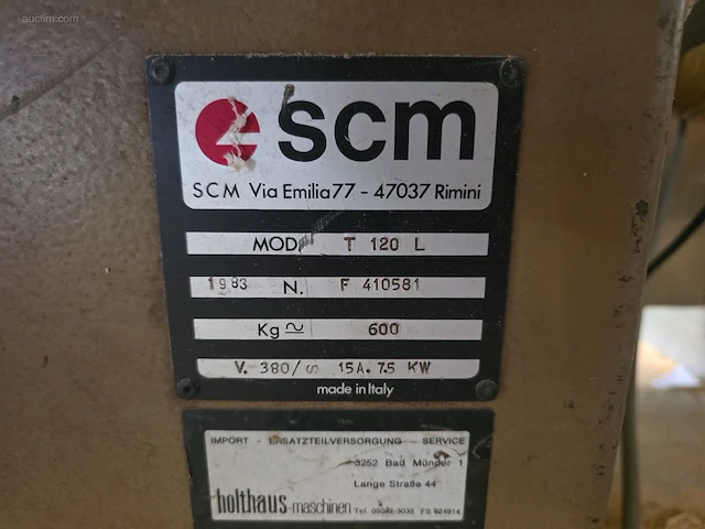 Freesmachine scm t 120 l - afbeelding 9 van  11