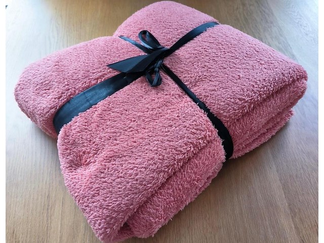 Fresh & co teddy dekbedovertrek & 2 kussenslopen kleur : roze maat : 240x200/220 - afbeelding 2 van  3
