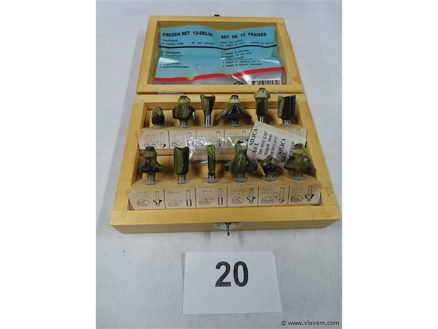 Frezen set 12-delig - afbeelding 1 van  3