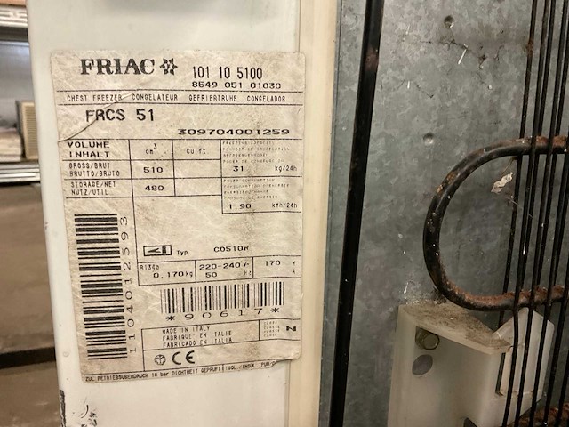 Friac diepvries kist - afbeelding 9 van  9