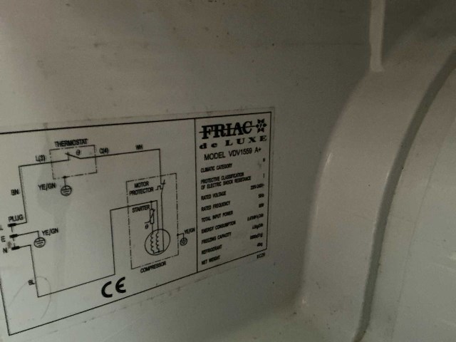 Friac vov1550 koelkast - afbeelding 3 van  3