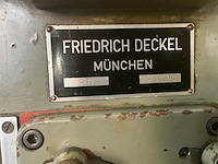 Friedrich deckel fp1 nclusief een bijhorende gereedschapskast - freesmachines - afbeelding 8 van  9