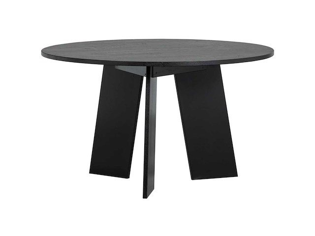 Fries eettafel eik blacknight mat ø129 cm - afbeelding 3 van  8