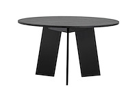 Fries eettafel eik blacknight mat ø129 cm - afbeelding 4 van  8