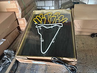 Frietzak logo decoratie neon verlichting (2x) - afbeelding 1 van  2