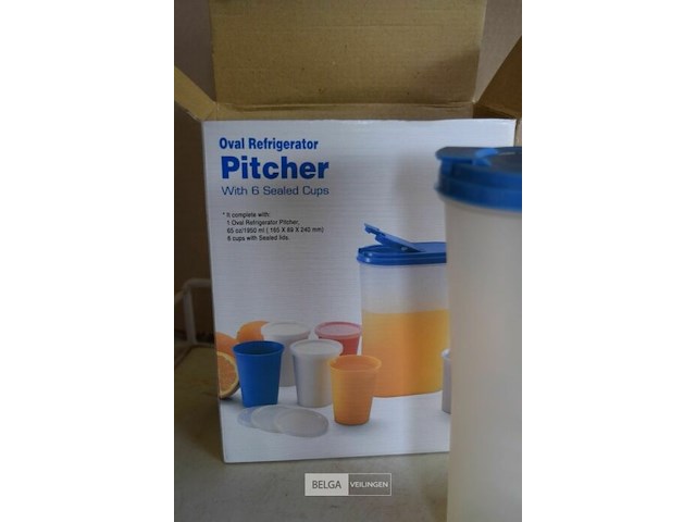 Frisdrankkan met 6 bekers 1950ml - afbeelding 2 van  2