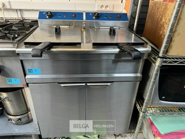 Friteuse dubbel inox - afbeelding 1 van  11