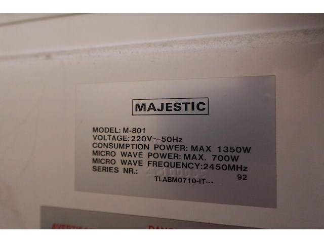 Friteuse fritel + microgolf-oven majestic - afbeelding 3 van  5