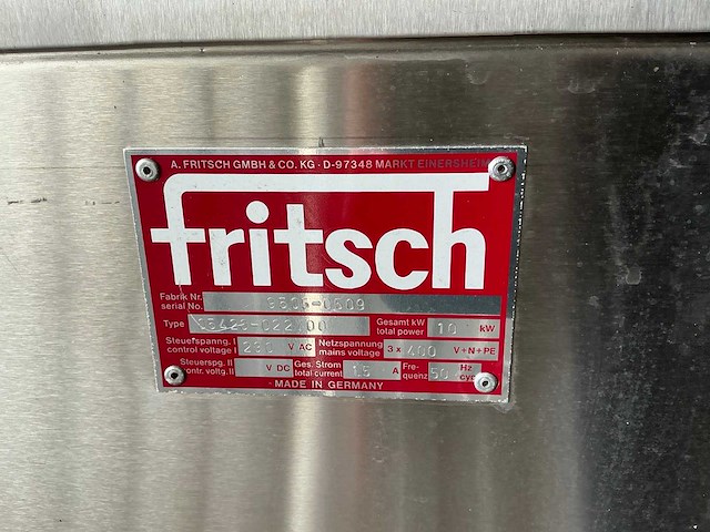 Fritsch 05420-022.00 deeguitrolmachine - afbeelding 9 van  9