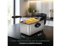 Frituurpan 3 liter - friteuse 2000w - afbeelding 2 van  6