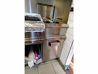 Frituurpan met twee bakbakken