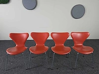 Fritz hansen - design stoel - kantinestoel (10x) - afbeelding 5 van  12