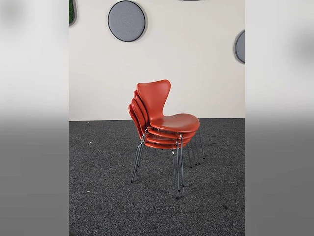 Fritz hansen - design stoel - kantinestoel (10x) - afbeelding 3 van  12
