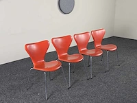 Fritz hansen - design stoel - kantinestoelen (4x) - afbeelding 5 van  11