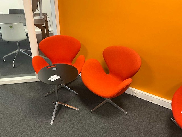 Fritz hansen lounge designstoel (2x) - afbeelding 1 van  6