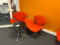Fritz hansen lounge designstoel (2x) - afbeelding 1 van  6