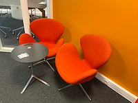 Fritz hansen lounge designstoel (2x) - afbeelding 2 van  6
