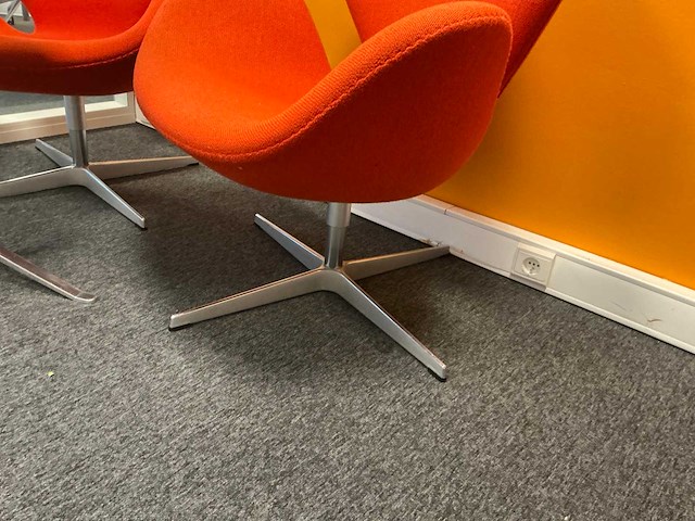 Fritz hansen lounge designstoel (2x) - afbeelding 4 van  6